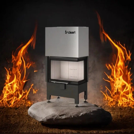 Kominek powietrzny gilotyna Heatro 55PH black