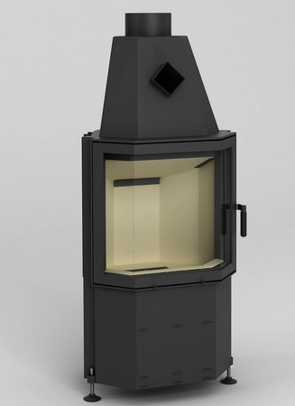 Wkład kominkowy powietrzny panoramiczny  8,8 kW Hajduk Prisma M