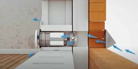 Nawietrzak okrągły z anemostatem i filtrem NO110A-OC Darco