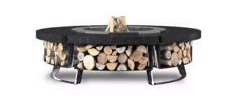 Palenisko ogrodowe Hetta Round 155 cm Inox/Granit