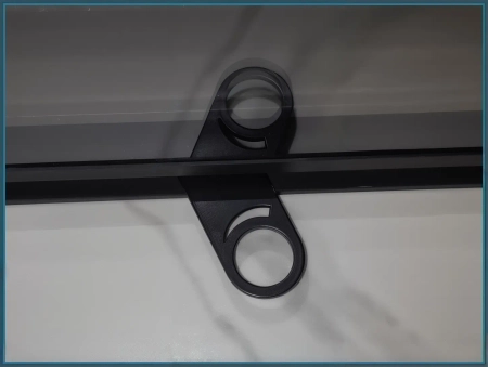 Kominek powietrzny gilotyna Heatro 55LH black