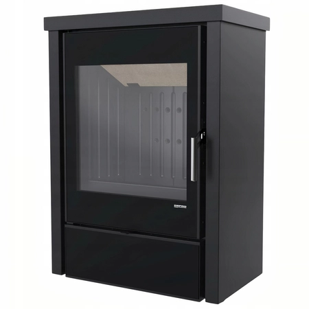 Piec kominkowy wolnostojący stalowy 9,8 kW Defro Della Przyłącze Zestaw