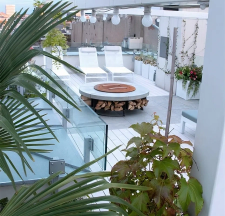 Pokrywa do paleniska ogrodowego Hetta Round 120 cm Corten