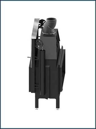 Wkład kominkowy powietrzny tunel gilotyna Hitze ARDENTE DUO 120x43.DGS