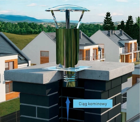 Daszek na komin wywietrznikowy WDA100-CH-PK