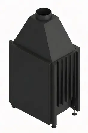 Wkład kominkowy dwustronny Hajduk Volcano FDT 11 kW
