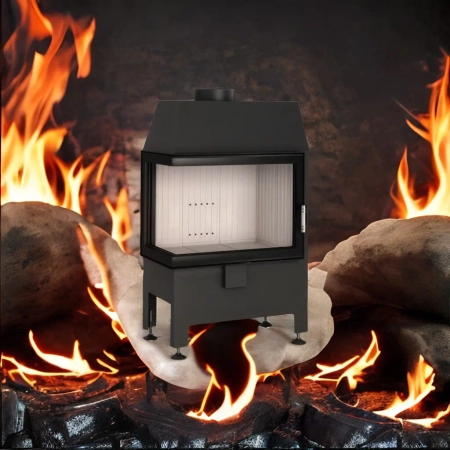 Wkład kominkowy powietrzny narożny Heatro 55L