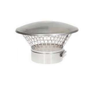 Daszek wywietrznikowy na komin z siatką  DAL100-CH