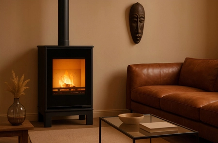 Piec wolnostojący koza 5,7 kW Kawmet HARITA S15v Basic Decor Eco EKOPROJEKT