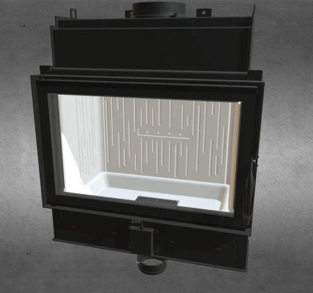 Kominek powietrzny Bef z prostą szybą FIRE BEAR 8