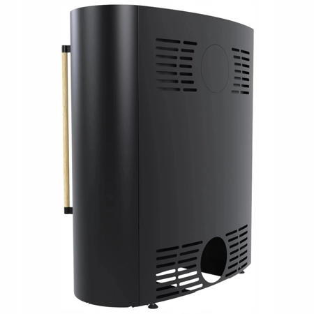 Piec kominkowy wolnostojący stalowy 9 kW Defro Sedna Przyłącze Zestaw