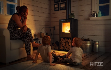 Piec kominkowy powietrzny Hitze Cane S