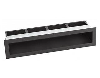 Luft prosty grafitowy z ramką V-OPEN KRVO-I/R-700x70-ML.GR Ventlab