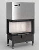Kominek powietrzny narożny gilotyna Heatro 69LH