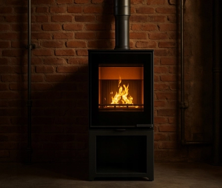 Piec wolnostojący koza 6,5 kW Kawmet HARITA S15i L-Box Decor ECO EKOPROJEKT