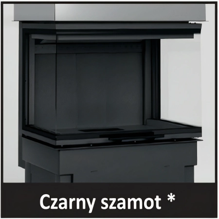 Wkład kominkowy powietrzny z półokrągłą szybą 8,8 kW Hajduk Prisma MR