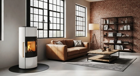 Defro Home Ceres KRM — piec wolnostojący na drewno 6 kW, klasa A+, Ekoprojekt