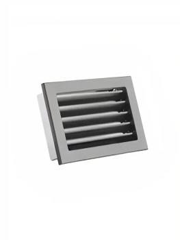 Kratka z żaluzją stałą czarna KRVZS190x170-ML.CZ Ventlab