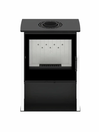 Piec kominkowy powietrzny Hitze Lupo M-W biały