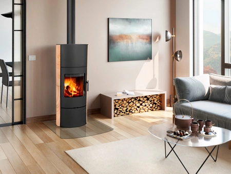 Piec kominkowy akumulacyjny Romotop EVORA 04 AKUM piaskowiec