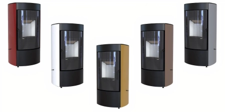 Piec kominkowy powietrzny czarny Defro Home CERES