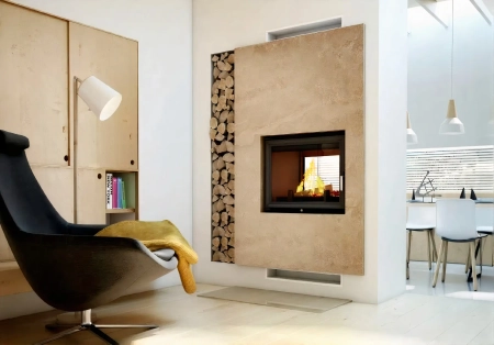 Wkład kominkowy dwustronny Hajduk Volcano FDT 11 kW