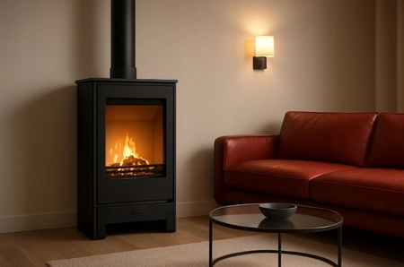 Piec wolnostojący stalowo żeliwny 9,5 kW KAWMET VENUS S16 Basic Decor ECO