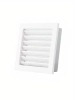 Kratka z żaluzją stałą biała KRVZS220x220-ML.B VENTLAB