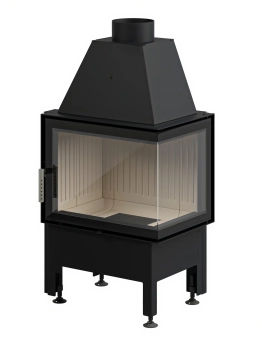 Wkład kominkowy powietrzny narożny prawy Hajduk SMART 2PXT