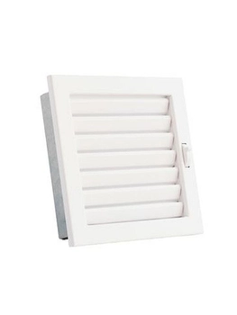 Kratka VENTLAB KRVZ220x220-ML.B z żaluzją ruchomą biała