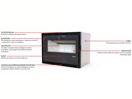 Kaseta kominkowa powietrzna Defro Home CASE S