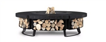 Palenisko ogrodowe Hetta Round 230 cm Stal/Granit