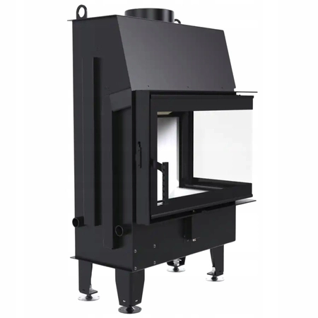 Wkład kominkowy prawy 9 kW Eko Defro Home Impuls SM BP Zestaw montażowy