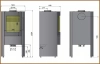 Piec kominkowy stalowy powietrzny Hajduk Compact 6,5 kW