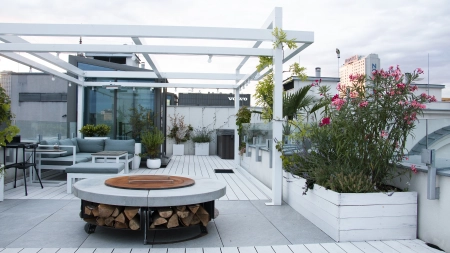 Pokrywa do paleniska ogrodowego Hetta Wood 120 cm Corten