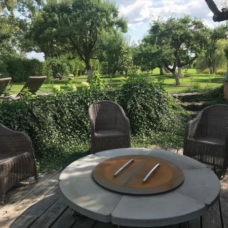 Pokrywa do paleniska ogrodowego Hetta Round 155 cm Corten