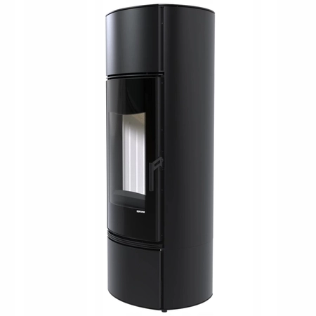 Piec kominkowy wolnostojący moc 9 kW Eko Defro Extento F Przyłącze Zestaw