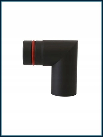 Kolano dwusegmentowe do pieca na pellet SPP KS080/90-CZ1,2SP-2SEG Darco