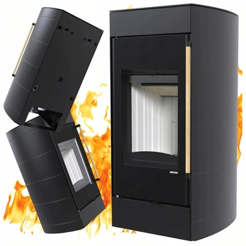 Piec kominkowy stalowy z płaszczem wodnym o mocy 9 kW Defro Home Hydrofire