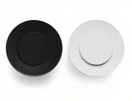 Anemostat metalowy czarny biały ASV160-ML.CZ Ventlab