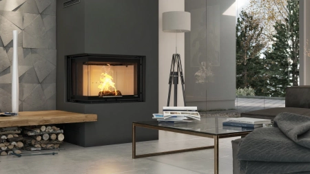 Wkład kominkowy powietrzny DEFRO HOME INTRA SM BL G