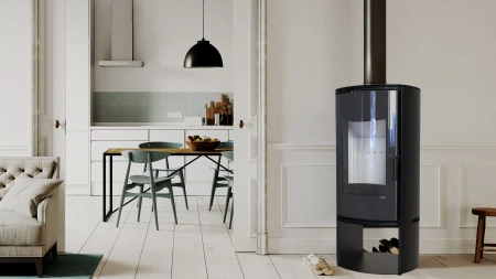 Piec kominkowy powietrzny Defro Home ORBIS LOG