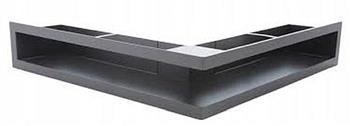 Luft narożny grafitowy lewy V-OPEN KRVO-L-500x300/70-L-ML.GR Ventlab