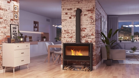 Piec kominkowy powietrzny Hitze Lupo L