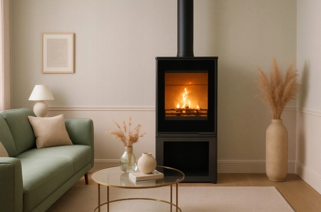 Piec wolnostojący koza 5,7 kW Kawmet HARITA S15v S-Box Decor ECO EKOPROJEKT