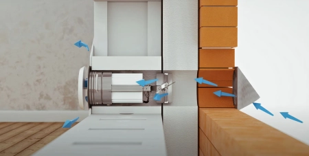 Nawietrzak okrągły akustyczny z filtrem NOA150A-CC Darco