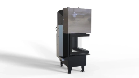 Wkład kominkowy z płaszczem wodnym Defro Home RIVA SM BL G SHORT