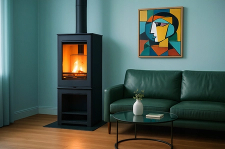 Piec wolnostojący koza 5,7 kW Kawmet HARITA S15v S-Box ECO EKOPROJEKT