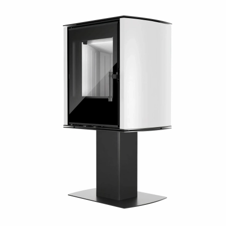 Piec kominkowy powietrzny Hitze Cane SF-W biały