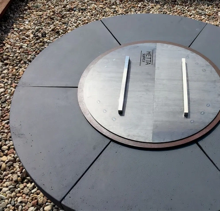 Pokrywa do paleniska ogrodowego Hetta Round 155 cm Black